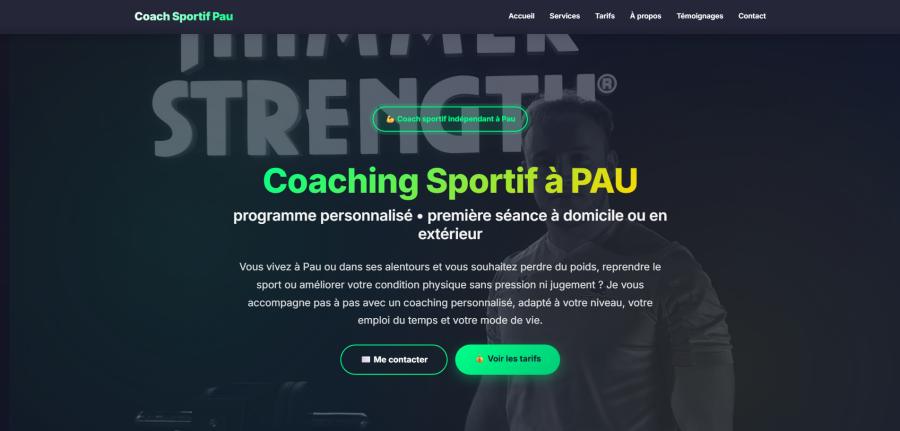 Aperçu desktop du site Axel Fabris Cambus