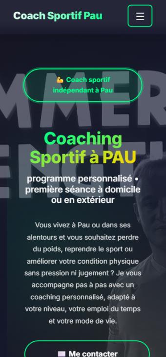 Aperçu mobile du site Axel Fabris Cambus